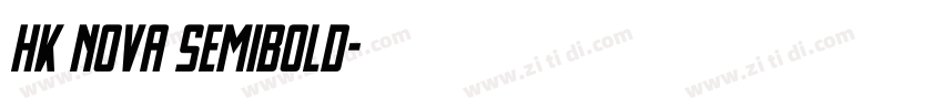 HK Nova SemiBold字体转换